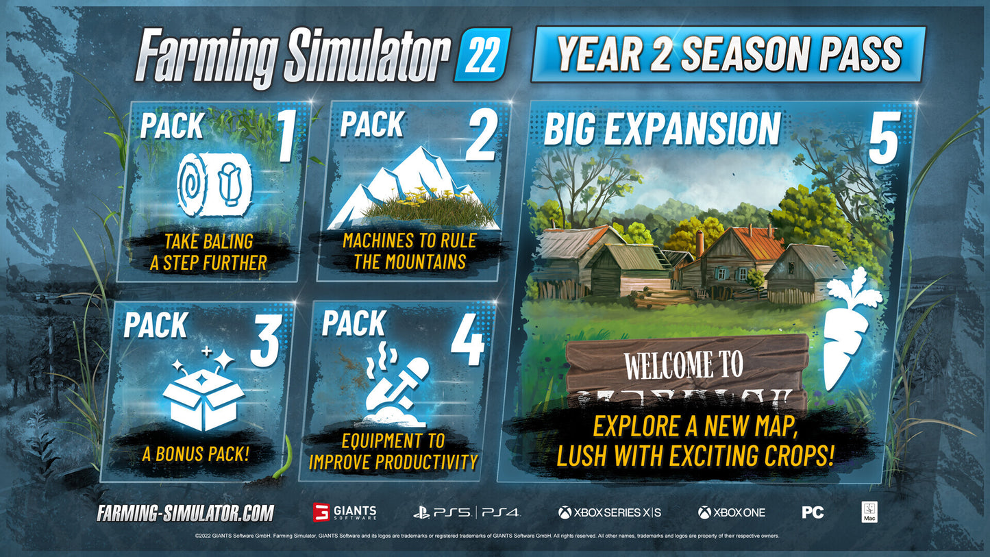 Farming Simulator 22 - Year 2 Season Pass (PC) - Steam Klíč