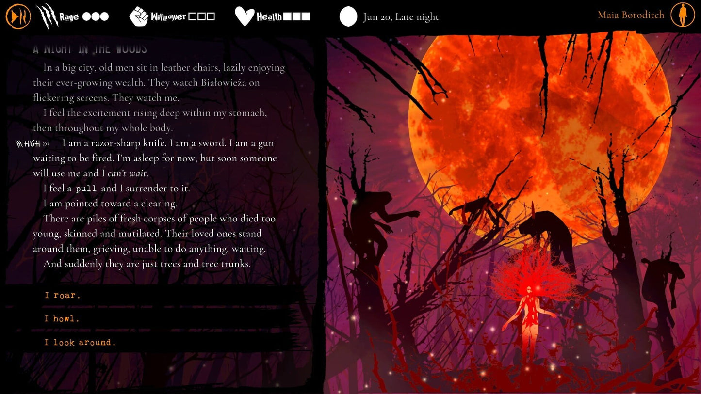 IGDB screenshot: Werewolf: The Apocalypse - Heart of the Forest (4)