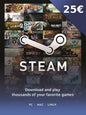 Steam Gift Card 25 EUR - Steam Klíč