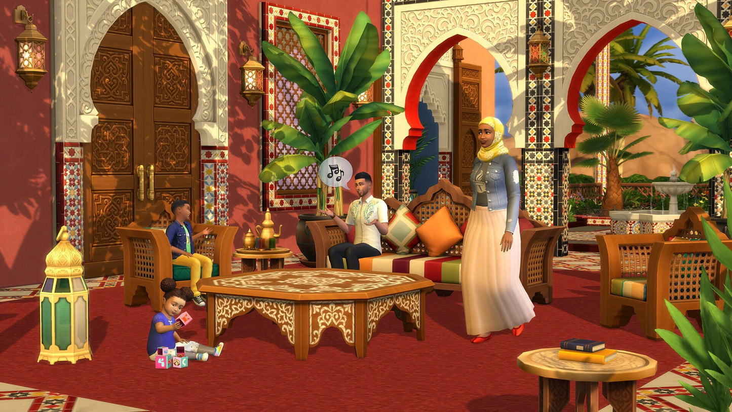 IGDB screenshot: The Sims 4: Courtyard Oasis Kit (1)